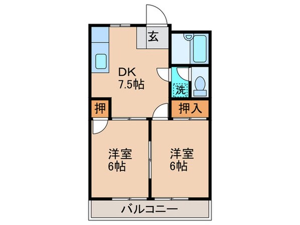 シャトレ大浦Ⅴの物件間取画像